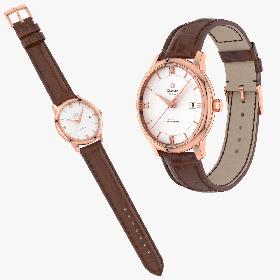 3D Omega Deville Prestige Pink Gold Collection